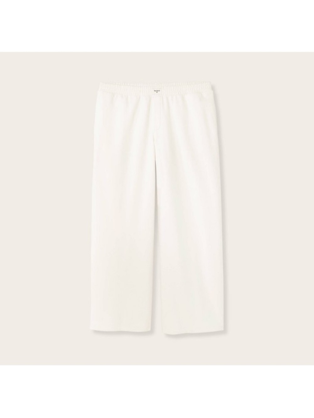PARKE High Rise Boxer Sweatpants- Cream